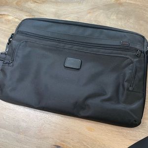 TUMI black nylon laptop bag like new!
